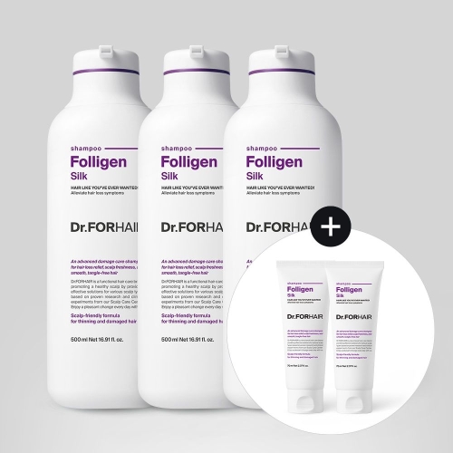 닥터포헤어 폴리젠 실크 샴푸 500ml+70ml