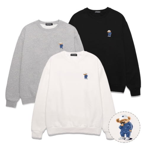MINI COMPORT BEAR 오버핏 맨투맨 VNDTS110