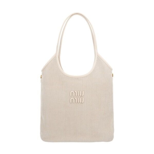 미우미우 아이비 코듀로이 토트백_5BG231 2F81 F0354