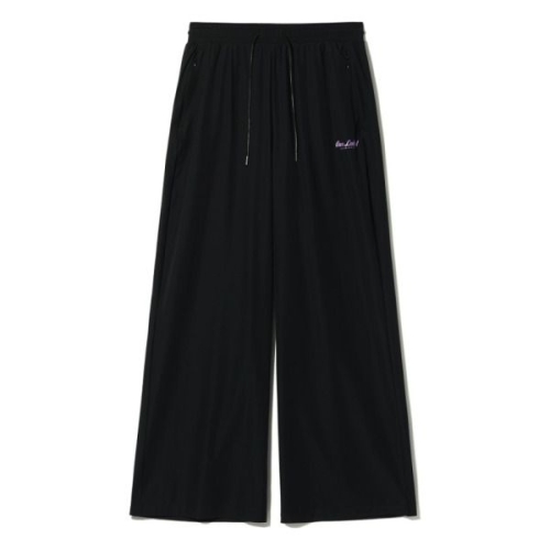 나인마이너스투 라벨 와이드 트레이닝 팬츠 BLACK LO5PF543-076