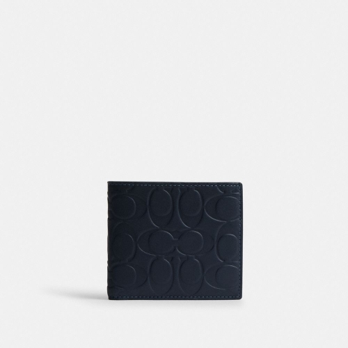 코치 코인 월렛 시그니처 레더 CX139-QBBHP 미드나잇