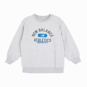 뉴발란스키즈 ESSENTIAL 기모 라운드 레터링 스웻셋업 (NK9YEB404U)