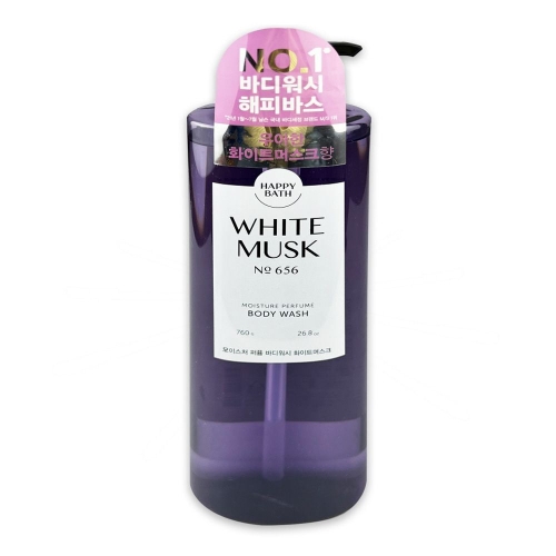해피바스 바디워시 화이트머스크향 760g