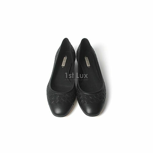 보테가베네타 명품 블랙 단화 램스킨 여성 플랫 구두 428864