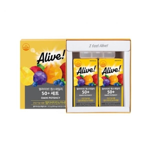 얼라이브 원스데일리50+ 선물세트 (60캡슐x2병)