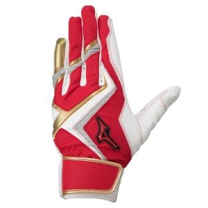 미즈노  배팅장갑 윌 드라이브 레드 양손용 주니어 Mzn-126350