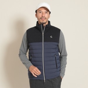 캘러웨이  헤링본 도킹 니코이치 다운 베스트 남성 골프 패딩조끼 R24216101