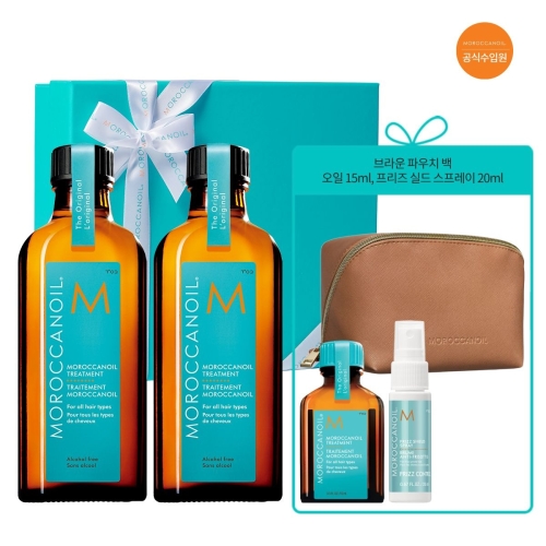 모로칸오일 트리트먼트 100ml 듀오 + 프리즈 실드스프레이 20ml + 오일 15ml
