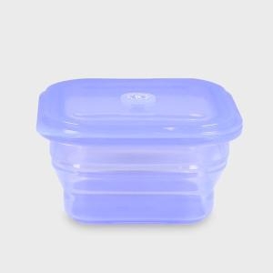 리빙크리에이터 푸쉬락 지켜락 접이식 실리콘 용기 900ml