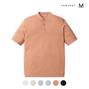 프로젝트엠 남성 버튼카라 반팔 스웨터_EPD2ER1177