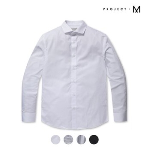 프로젝트엠 남성 숏카라 퍼펙트 슬림 셔츠_EPD5WC1901