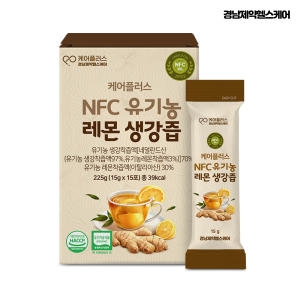 경남제약헬스케어 케어플러스 유기농 NFC 레몬생강즙 15g 15포