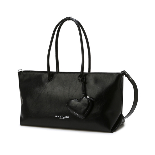 질스튜어트 젤리백 블랙 가죽 숄더백 XL_JABA5E760BK
