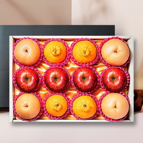 보섭이네푸드  나무의선물 정성가득 사과,배,한라봉 혼합선물세트 5kg