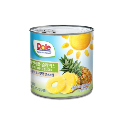 동원F&B  Dole 파인애플 슬라이스 439g