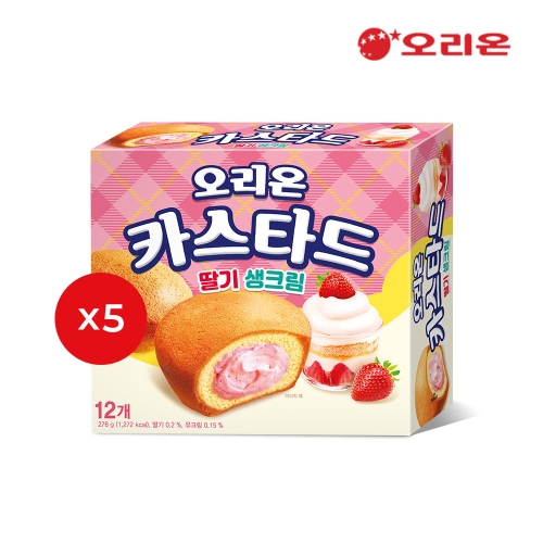 오리온  카스타드 딸기 생크림 276g