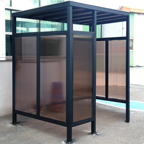 코엠  분리수거장 흡연부스 야외 휴게소