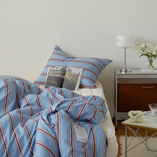 누비지오 깊게자요 스트라이프 차렵이불 베개세트