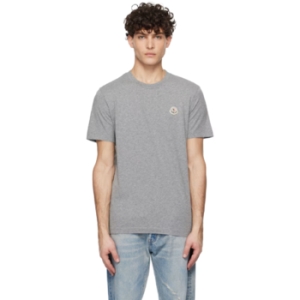 몽클레르 멀티컬러 로고 패치 티셔츠 세트 251111M213067