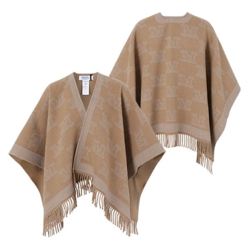 막스마라 FRINE 프리네 M모노그램 자카드 울 여성 케이프 숄 2424736091I