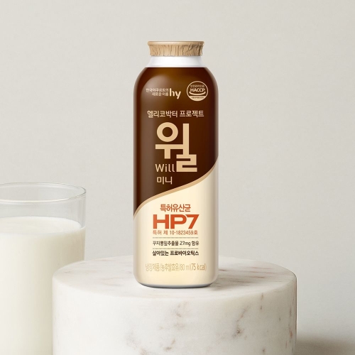 한국야쿠르트 헬리코박터 프로젝트 윌 미니 80ml