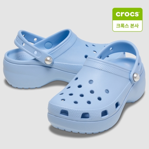 크록스 남녀공용 클래식 플랫폼 펄 클로그_211231-4NS
