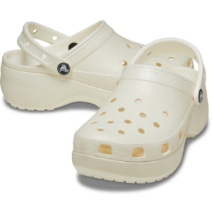 크록스 여성 클래식 플랫폼 글리터 클로그_207241-0WV