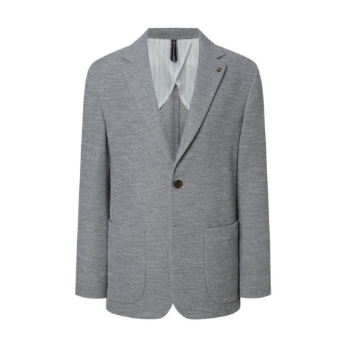 헤지스 남성 멜란지 면혼방 긴팔자켓_HZJA5A232G2