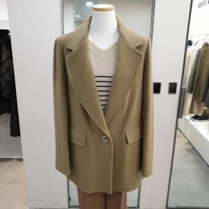 더아이잗 여성 원버튼 모직 테일러드 기본자켓 IMAN0JK77