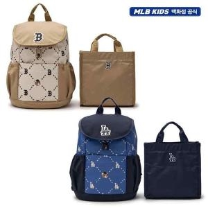 MLB키즈 다이아 모노그램 모노베어 배색 소풍가방 (7ABKC015N)