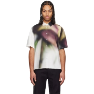 랙앤본 오프 화이트 달튼 로즈 프린트 셔츠 251055M192007