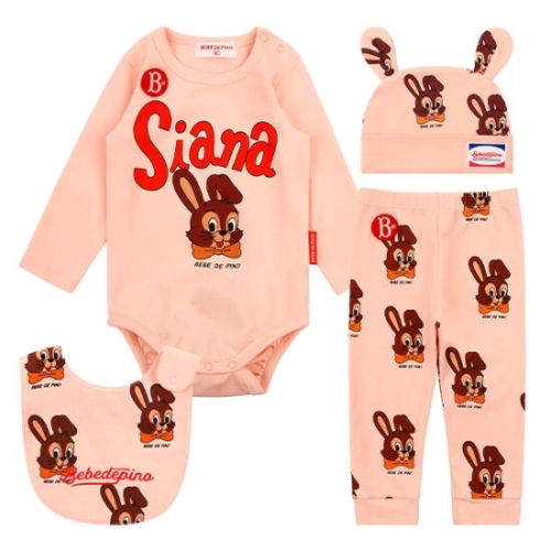 베베드피노 올오버시아나베이비바디수트세트_BP51OS102