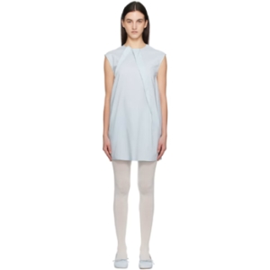 메종마르지엘라 블루 셔팅 미니 드레스 251188F052003