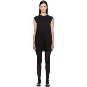 메종마르지엘라 블랙 셔팅 미니 드레스 251188F052002