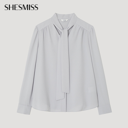 쉬즈미스 여성 타이장식 블라우스 SWWBLP12010