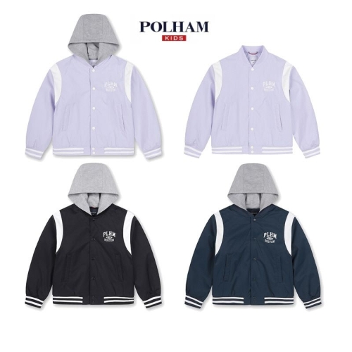 폴햄키즈 후드 탈부착 베이스볼 점퍼 (PKF1JP3010)