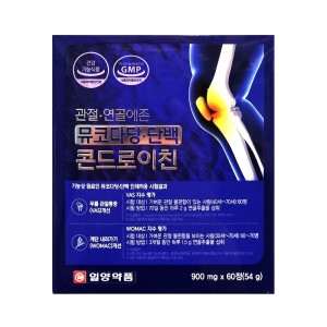 일양약품 관절 연골에존 뮤코다당 단백 콘드로이친 900mg 60정