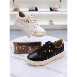 헤븐 소가죽 쿠션 별장식 초경량 4cm 스니커즈 CNC22S1948