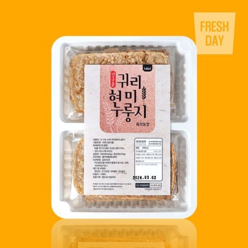 프레시데이  갓구운 수제 귀리 현미누룽지 개별포장 270g