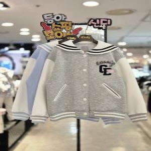 신디키즈 여아봄신상꾸안꾸 데일리룩 캐주얼룩 단정 깔끔한 세일러 카라 야구 점퍼CIJM25203