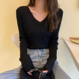 오노마 ONM 모임 니트 봄 가을 오피스룩 티셔츠 여자니트 기본핏 27755341