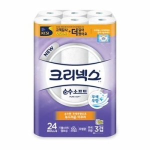 크리넥스 순수 소프트 27m (24롤)