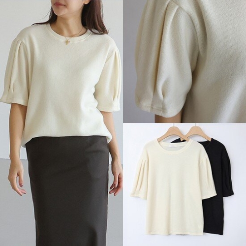 아이우먼 위쉬몰 LY 포근나른주름퍼프반팔티 T307H501 빅사이즈