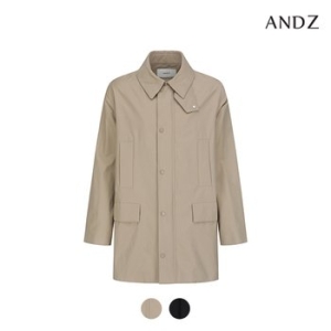ANDZ 오버핏 솔리드 트렌치 코트_BZD1CG1101