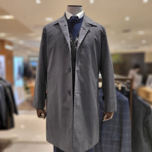 맨잇슈트 지스테이지 이중 그레이 듀퐁 트렌치코트 ZEFC33-106GR