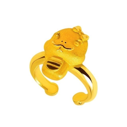 골드앤  뱀 돌반지 3.75g