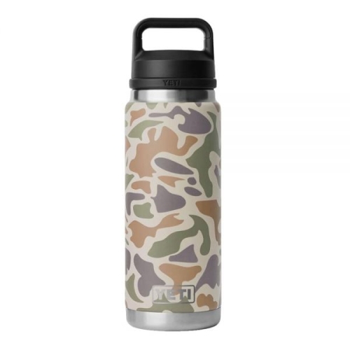 YETI  Rambler 767.1g26온스 병, 진공 단열, 스테인리스 스틸, 색상 매칭 빨대 캡, 캐년 레드 123401