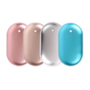 위플  심플 타원 충전식 USB 손난로 블루 WD6063D