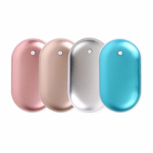 위플  심플 타원 충전식 USB 손난로 실버 WD6063C
