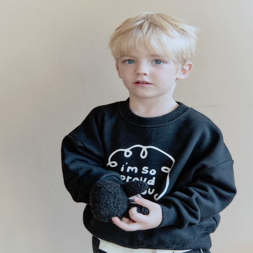 로아앤제인 세컨더리 캐비닛 하하 맨투맨 RJ24WMT23BK